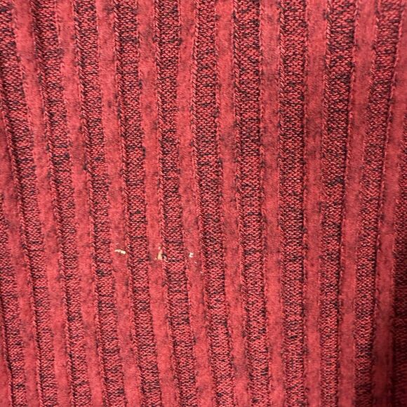 Torrid Womens Size 5 red 1/2 zip long sleeve ribbed sweater - Picture 5 of 6
